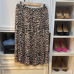 Express Animal Print pleated Skirt